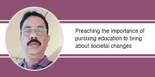 Preaching the importance of pursuing education to bring about societal changes